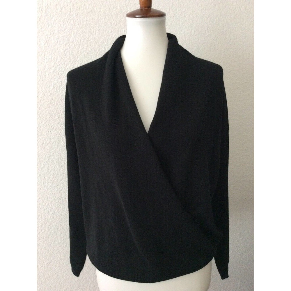 Joie Mock Wrap Sweater Pullover Cashmere